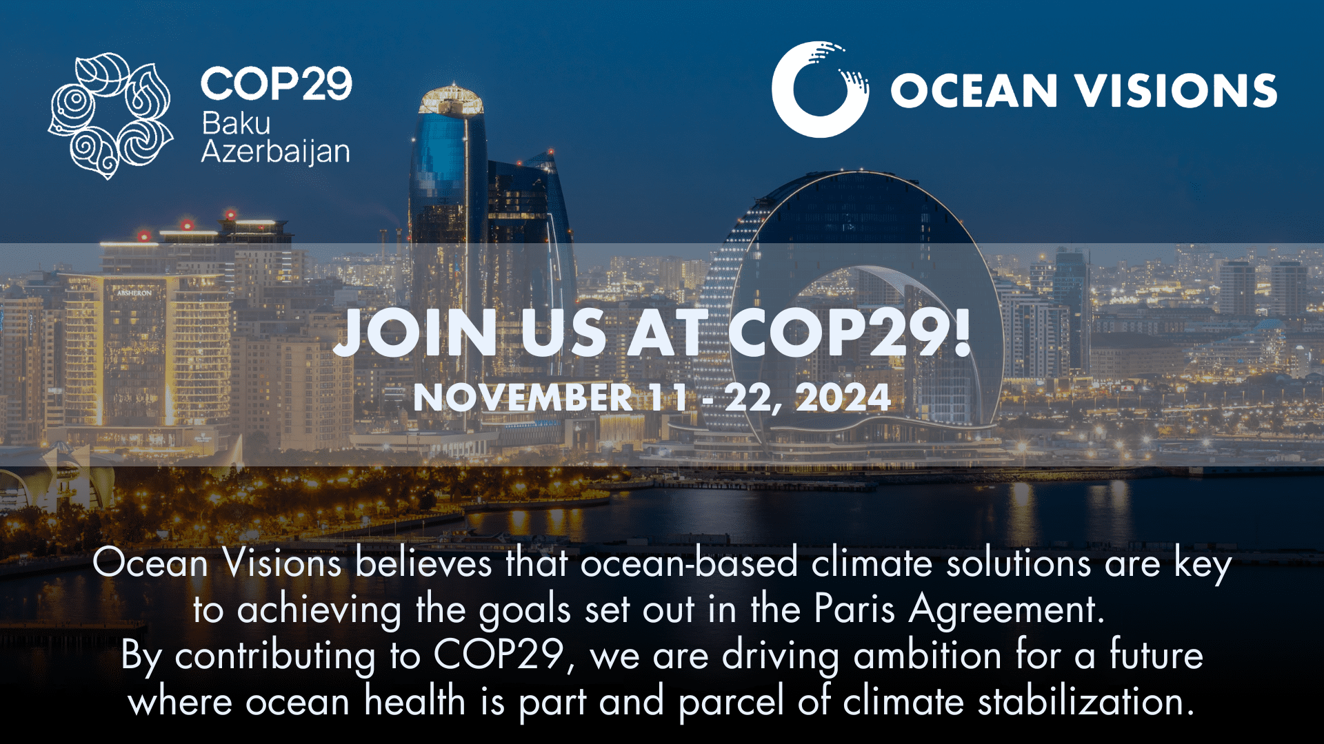 Ocean Visions at COP29
